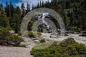 Bassi Falls viewed from the trail