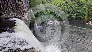 Bassin La Paix stream and waterfall from Reunion Island, Indian Ocean, France