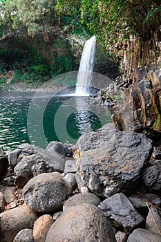The Bassin La Paix waterfall in Reunion Island