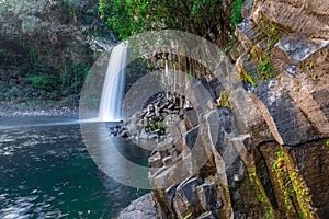 The Bassin La Paix waterfall in Reunion Island