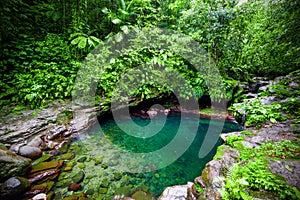 Bassin Paradise lagoon in Guadeloupe