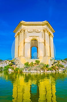 Bassin Principal de Peyrou marks end of the aqueduct in Montpellier, France