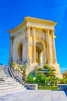 Bassin Principal de Peyrou marks end of the aqueduct in Montpellier, France