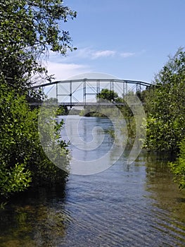 Basso Bridge on the Tuolumne River, California