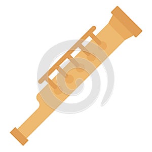 Basson, bassoonist Line Style vector icon which can easily modify or edit