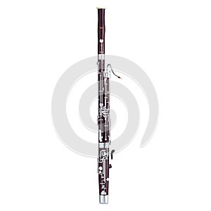 Bassoon, Bassoons, Classical Music Instrument Isolated on White background, Woodwinds, Musician photo