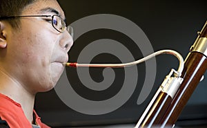 Bassoon boy photo