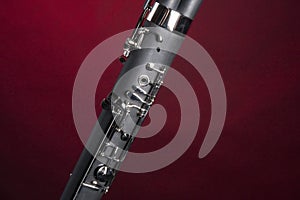 Bassoon Isolated on Red photo