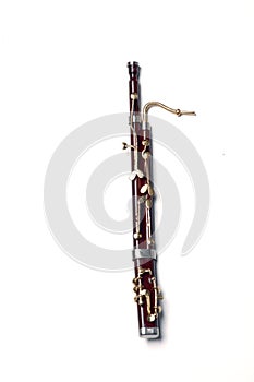 Bassoon isolated on white background