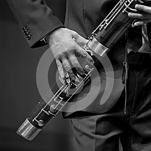 Bassoonist on chamber music