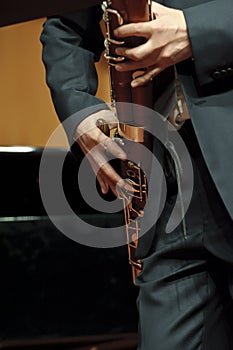 Bassoonist on concert