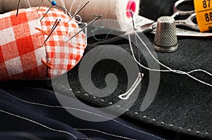 Basted dress tailored