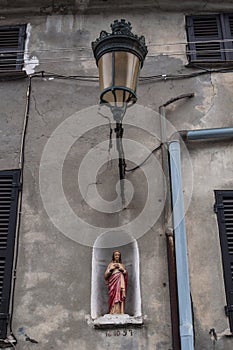 Bastia, Corsica, Cap Corse, skyline, alley, street, religion, details, city life, daily life