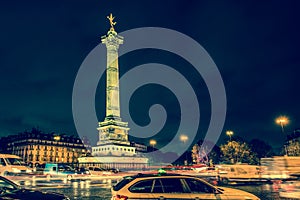 Bastille square, Paris photo