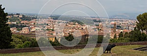 Bastion in Florence, image on the plateau.