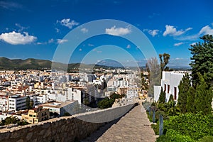 Bastion of St James is a part of fortified medieval city of Dalt Vila, Ibiza, Spain