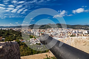 Bastion of St James is a part of fortified medieval city of Dalt Vila, Ibiza, Spain photo