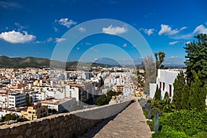 Bastion of St James is a part of fortified medieval city of Dalt Vila, Ibiza, Spain photo