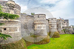 Bastions of fortress in Angers