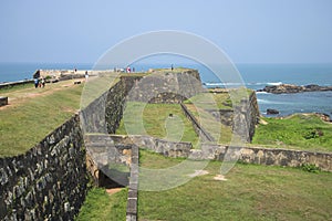 On the bastions of the fortress Galle