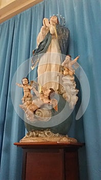 Virgin Mary. BasÃÂ­lica SantuÃÂ¡rio de Santo AntÃÂ´nio, VitÃÂ³ria, EspÃÂ­rito Santo photo