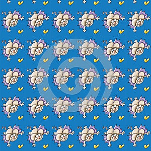 Bat bcups card or cloth, pattern, repeating pattern,