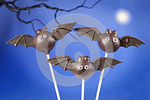 Bat cake pops