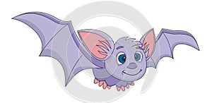 Bat cartoon vector illustration