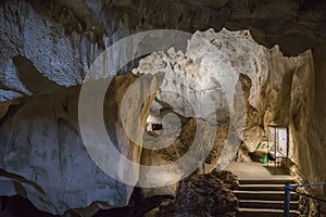 Bat cave in the pretty village of Zuheros in Cordoba, Spain