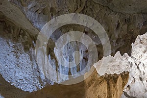 Bat cave in the pretty village of Zuheros in Cordoba, Spain