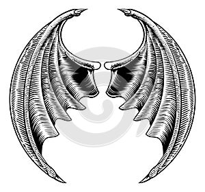 Bat or Dragon Wings Design