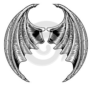 Bat or Dragon Wings Design photo