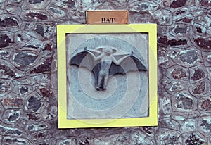 Bat engraving