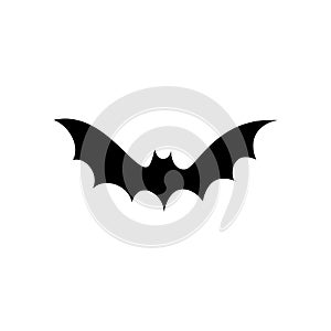 Bat flying on isolated white background. Vector illustration