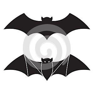 Bat Halloween icon logo doodle illustration character