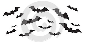 Bat Halloween icon logo fly doodle illustration character