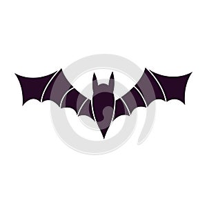 Bat icon vector. Halloween illustration sign. vampire symbol or logo.