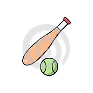 Bat vector flat color icon