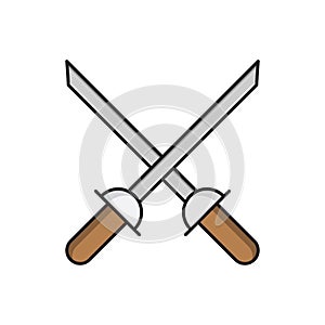 Bat vector flat color icon