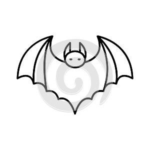 Bat Isolated Vector icon that can be easily modified or edited