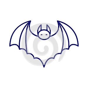 Bat Isolated Vector icon that can be easily modified or edited
