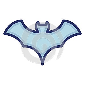 Bat Isolated Vector icon which can easily modify or edit