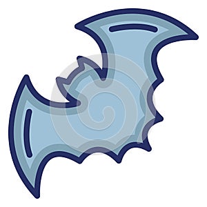 Bat Isolated Vector icon which can easily modify or edit