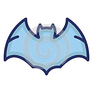 Bat Isolated Vector icon which can easily modify or edit