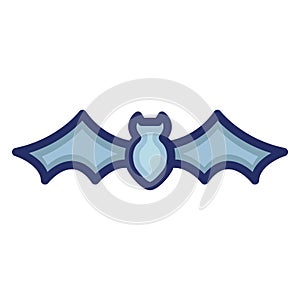 Bat Isolated Vector icon which can easily modify or edit