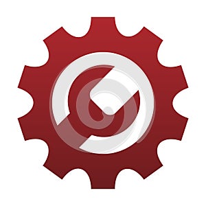 Gear wrench logo icon template