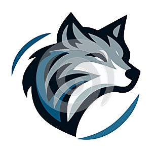 wolf head logo template 1