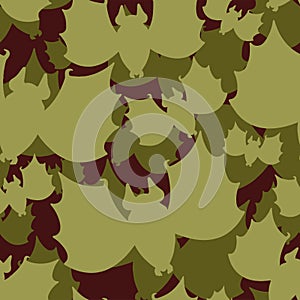 Bat military pattern seamless. Animal Khaki soldiery texture. Gr