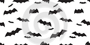 Bat seamless pattern Halloween icon doodle wallpaper background