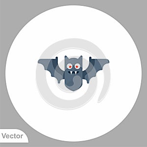 Bat vector icon sign symbol